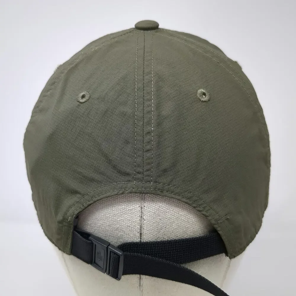 The North Face Baseball Cap Green M Nylon Embroidered Logo Slideback Hat